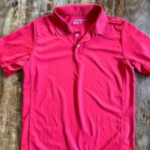 Nike boys red golf shirt
